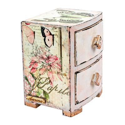 Small Decoupage Jewelry Chest