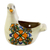 Ceramic flower pot, 'Esperanza' - Hand-Painted Ceramic Dove Planter