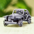 Figur aus recycelten Autoteilen - Kleine rustikale Jeep-Skulptur