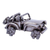 Recycled auto parts figurine, 'Mini Rustic Jeep' - Small Rustic Jeep Sculpture (image 2b) thumbail