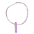 Dichroic art glass pendant necklace, 'Color Illusion' - Handcrafted Dichroic Art Glass Necklace in Many Colors thumbail