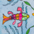 Aquatint print, 'Fish Embroidery' - colourful Aquatint Fish Print (image 2b) thumbail