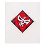 Linoleum block print, 'Mockingbird' - Original Lino Block Print