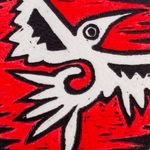 Linoleum block print, 'Mockingbird' - Original Lino Block Print