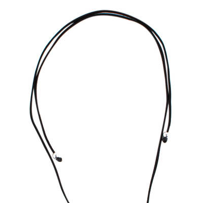 Collar colgante de vidrio de arte dicroico - Collar plata corazón cristal dicroico