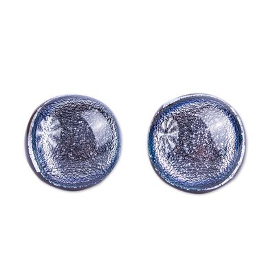 Iridescent Dichroic Glass Earrings