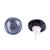 Dichroic glass stud earrings, 'Silver Subtlety' - Iridescent Dichroic Glass Earrings (image 2b) thumbail