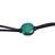 Dichroic glass pendant bracelet, 'Ethereal Emerald' - Green Dichroic Glass Bracelet