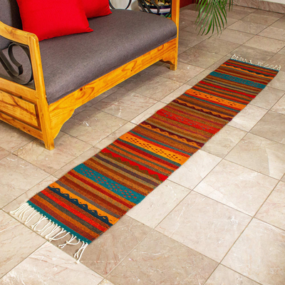 Wool runner, Teotitlan Valley (80 inches)