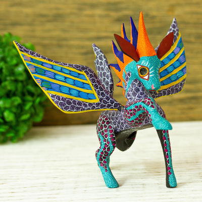 Artisan Crafted Pegasus Alebrije, 'Fantastic Pegasus