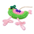 Crocheted ornaments, 'Cheeky Chickens' (pair) - Handmade Crocheted Chicken Ornaments (Pair)