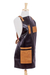 Faux leather utility apron, 'Well-Suited' - Handcrafted Faux Leather Utility Apron (image 2b) thumbail