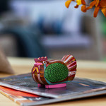 Wood alebrije sculpture, 'Flirty Hen' - Hen Alebrije Figurine