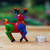 Wood alebrije sculpture, 'Smiling Deer' - Handmade Deer Alebrije Figurine (image 2j) thumbail