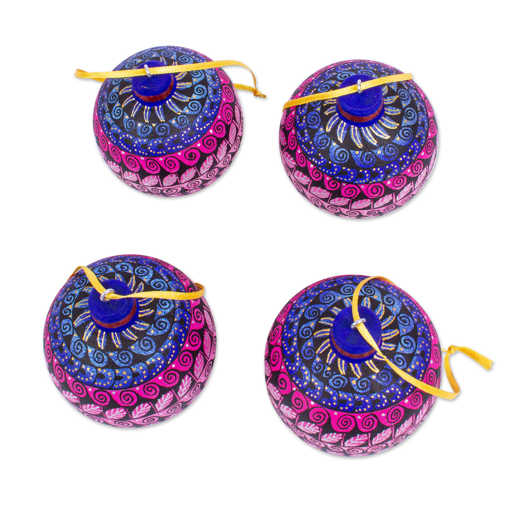 UNICEF Market Handmade AlebrijeStyle Ornaments (Set of 4) Oaxacan