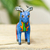 Wood alebrije sculpture, 'Blue Goat' - Artisan Crafted Goat Alebrije (image 2b) thumbail