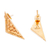Gold plated drop earrings, 'ChenteÃ±os Diamond' - Oaxacan 14k Gold Plated Earrings (image 2b) thumbail