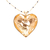 Gold-plated pendant necklace, 'Heart of Papaloapan' - Heart-Shaped Pendant Necklace (image 2c) thumbail