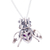 Amethyst and cultured pearl pendant necklace, 'Bright Flight' - Cultured Pearl and Amethyst Pendant Necklace (image 2c) thumbail