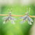 Sterling silver drop earrings, 'Delicate Wings' - Handmade Dragonfly Earrings (image 2) thumbail