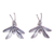 Sterling silver drop earrings, 'Delicate Wings' - Handmade Dragonfly Earrings thumbail