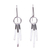 Sterling silver dangle earrings, 'Taxco Triumph' - Modern Sterling Dangle Earrings (image 2a) thumbail