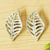 Sterling silver clip-on earrings, 'Eternal Leaves' - Clip-On Sterling Silver Earrings thumbail