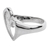 Sterling silver cocktail ring, 'Big Hearted' - Taxco Silver Heart Ring