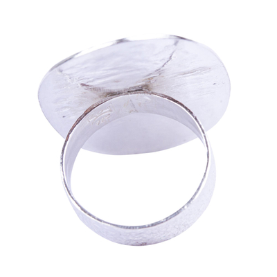 Sterling silver cocktail ring, 'Tactile Beauty' - Contemporary Taxco Silver Ring