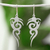 Sterling silver dangle earrings, 'Taxco Tattoo' - Handcrafted Sterling Earrings from Mexico thumbail
