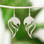 Sterling silver dangle earrings, 'In Flames' - Handcrafted Sterling Silver Earrings thumbail
