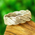 Sterling silver band ring, 'Between the Waves' - Polished Sterling Band Ring (image 2b) thumbail