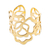 Gold plated band ring, 'Tehuantepec Roses' - Handcrafted 14k Gold Plated Ring (image 2a) thumbail