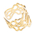 Gold plated band ring, 'Tehuantepec Roses' - Handcrafted 14k Gold Plated Ring (image 2b) thumbail