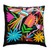 Cotton cushion cover, 'Tenango Night' - Tenango Style Embroidered Cushion Cover With Zipper (image 2a) thumbail