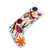 Cotton Christmas stocking, 'Multicolored Tenango Boot' - Multicolored Tenango Embroidered Christmas Stocking Mexico