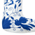 Cotton Christmas stocking, 'Tenango Boot in Blue' - Blue Tenango Embroidered Christmas Stocking From Mexico