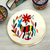 Cotton tortilla warmer, 'Hidalgo Rabbit' - 100% Cotton Tortilla Warmer With Multicolored Embroidery