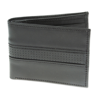 Handcrafted Black Leather Wallet