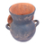 Ceramic vessel, 'Blue Aztec Rain God' - Signed Ceramic Aztec Tlaloc Replica Vessel (image 2d) thumbail