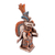 Ceramic sculpture, 'Aztec Dual God' - Signed Ceramic Sculpture of  Dual God Ehecatl-Quetzalcoatl thumbail