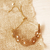 Pine needle pendant bracelet, 'Precious Forest' - Gold-Accented Pine Needle Bracelet