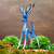 Wood alebrije sculpture, 'Little Blue Deer' - Blue Copal Wood Deer Alebrije From San Martin Tilcajete (image 2) thumbail