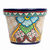 Blumentopf aus Keramik - Handgefertigter Übertopf aus Keramik im Talavera-Stil