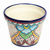 Ceramic flower pot, 'Secret Garden' - Handmade Ceramic Talavera-Style Planter