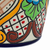 Maceta de cerámica - Macetero artesanal de cerámica estilo talavera
