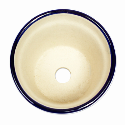 Maceta de cerámica - Macetero de cerámica estilo talavera