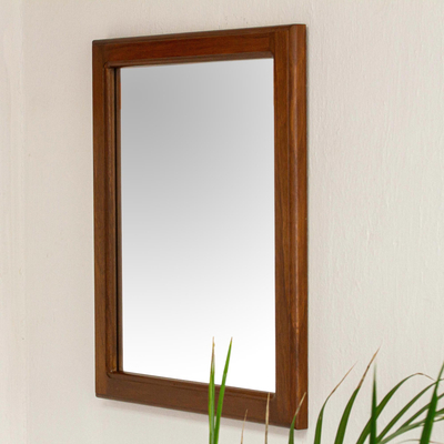 Wood wall mirror, Beautiful Reflection
