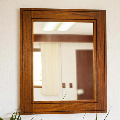 Wood wall mirror, Simply Tlaquepaque