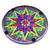 Glass mosaic wall art, 'Star of Hope' - Multicolored Glass Star Mosaic (image 2b) thumbail